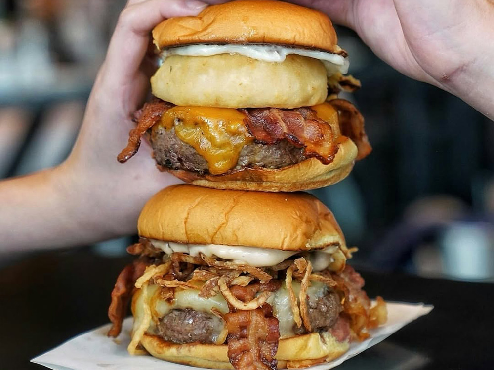 Delicious food selections at our burger house near Maryland, London, United Kingdom.